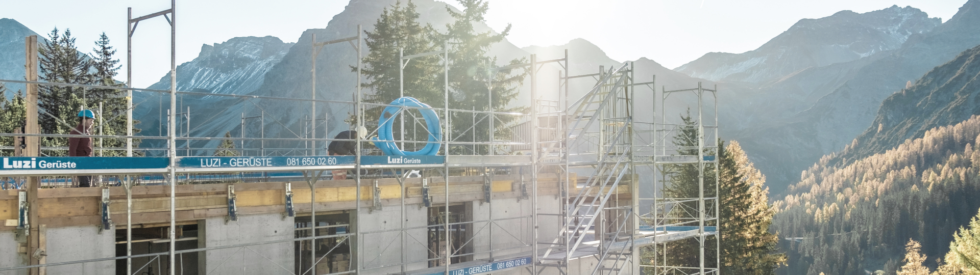 Fassadengerüst, Arosa